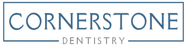 Cornerstone Dentistry White Logo 600x150