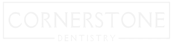 Cornerstone Dentistry White Logo 600x150