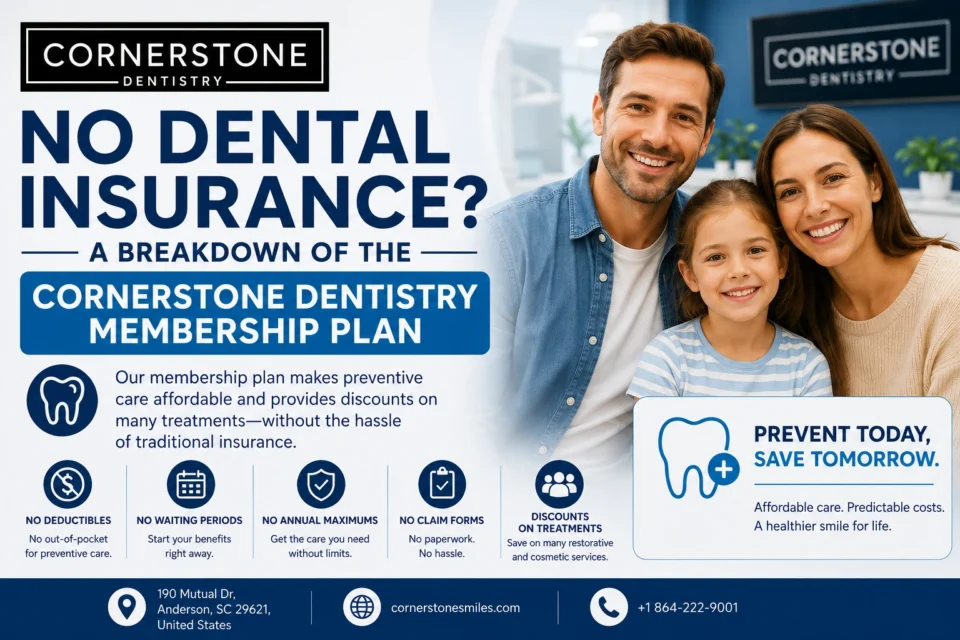 No Dental Insurance? A Breakdown of the Cornerstone Dentistry Membership Plan