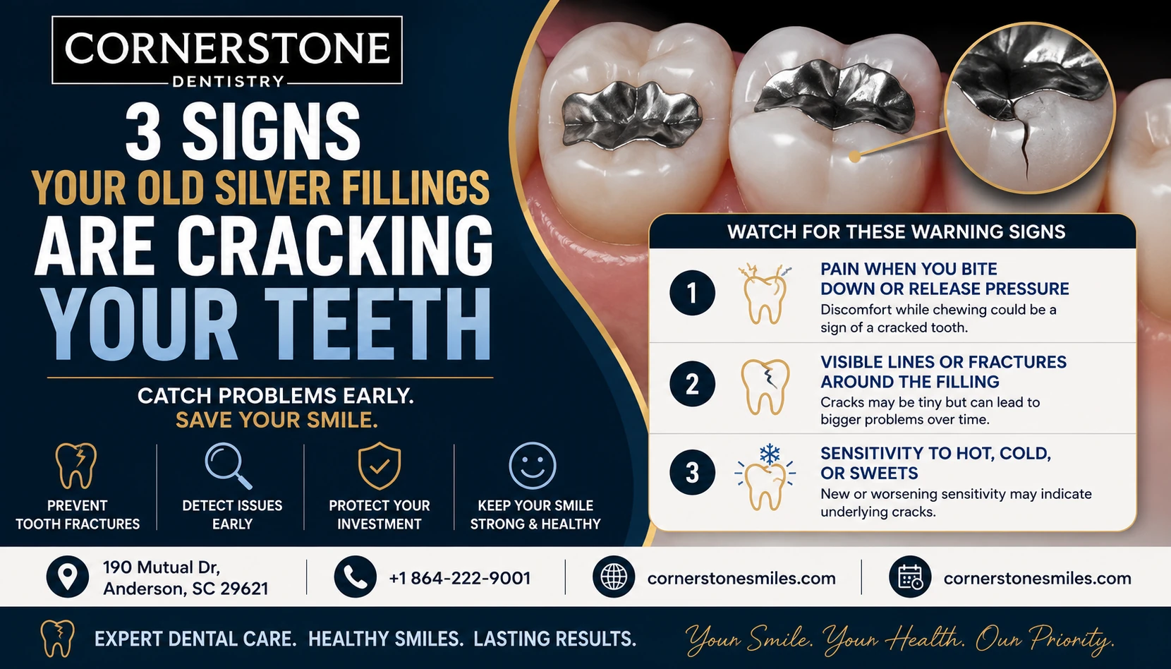 Cornerstone Dentistry Silver Fillings Blog Banner 1 silver fillings are cracking your teeth