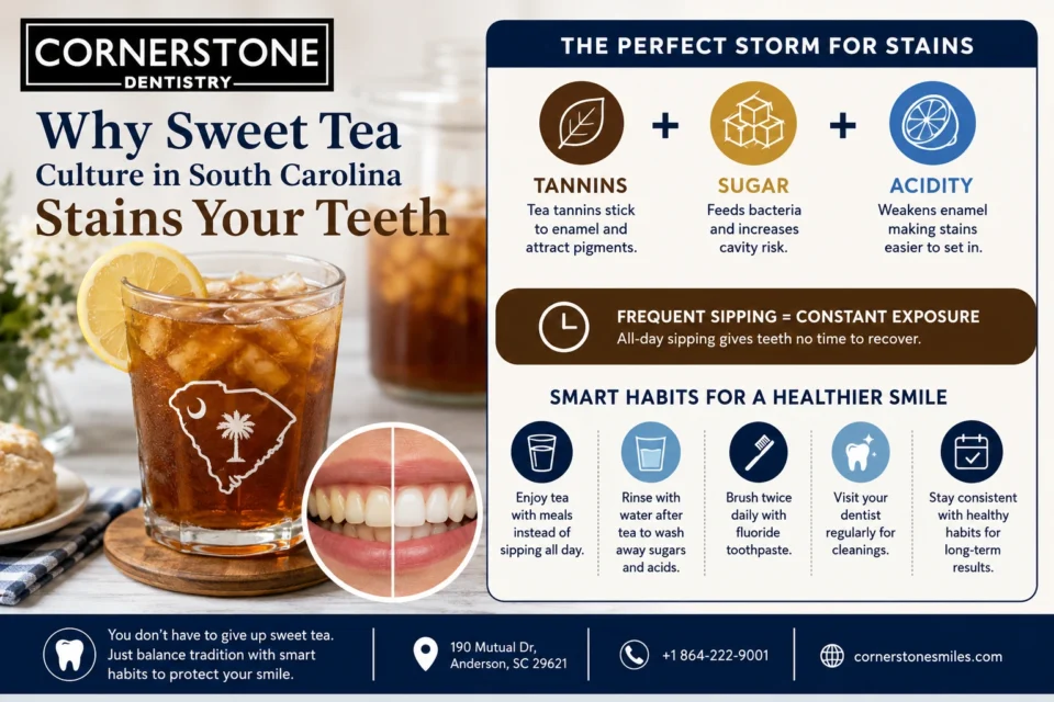 Why Sweet Tea Culture in South Carolina Stains Your Teeth