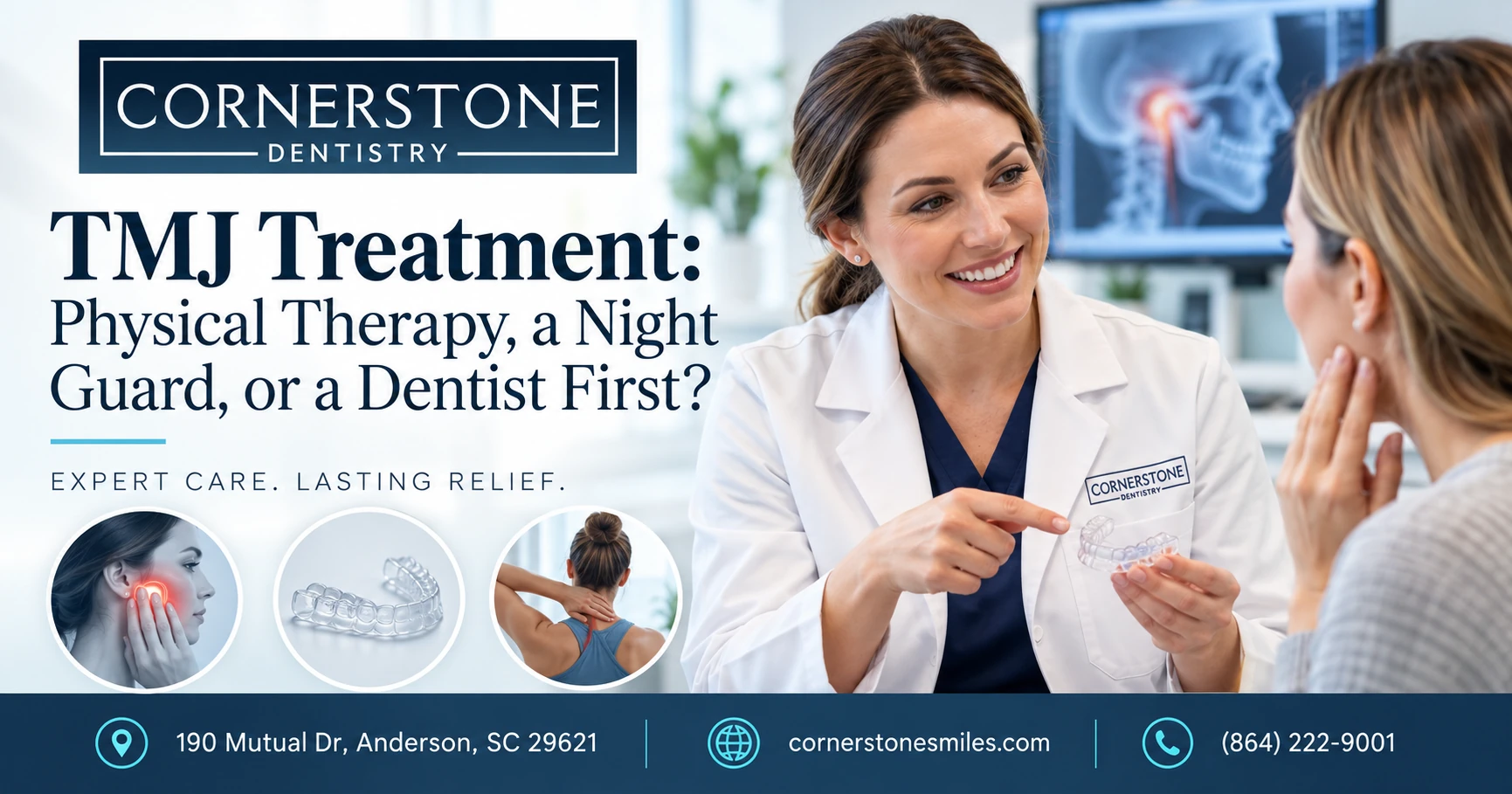 TMJ Treatment: Physical Therapy, a Night Guard, or a Dentist First?