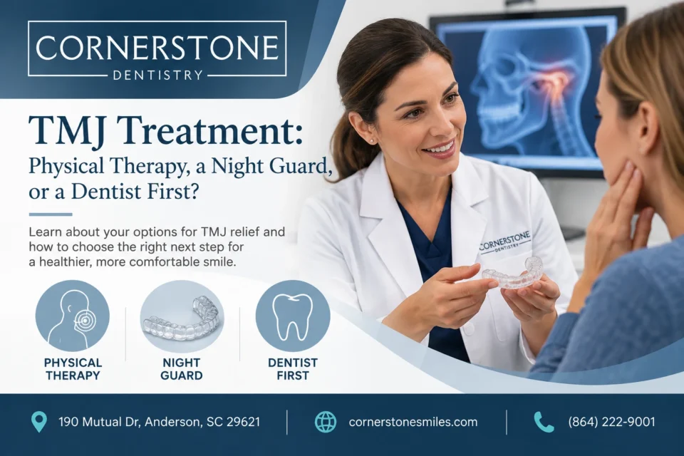 TMJ Treatment: Physical Therapy, a Night Guard, or a Dentist First?