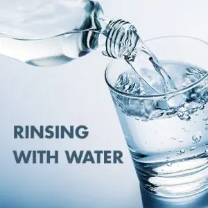 Anderson dentists, Dr. Hardy & Dr. Wilson at Cornerstone Dentistry explain why you should rinse with water instead of brushing after you eat to avoid enamel damage.