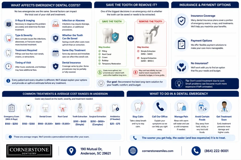 what affects emergency dental cost