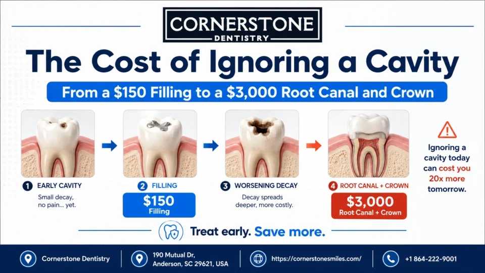 The Cost of Ignoring a Cavity: From a $150 Filling to a $3,000 Root Canal and Crown