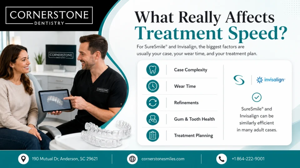 professional dental treatment infographic banner corner 2 what really affect treatment speed