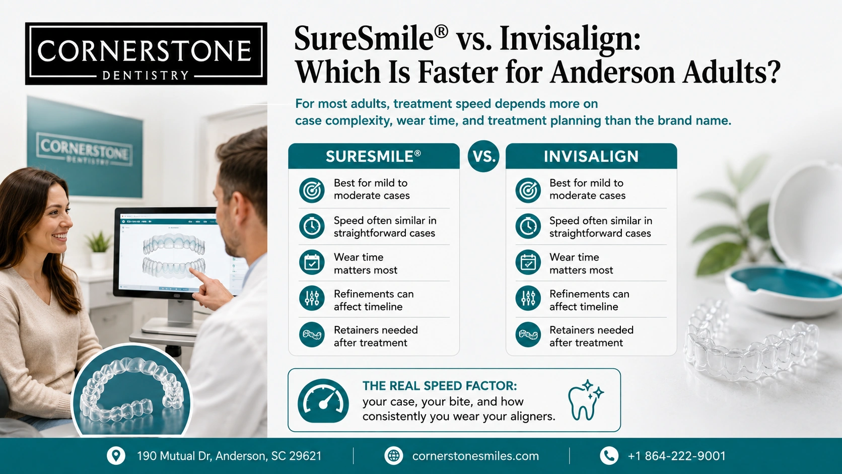 SureSmile® vs. Invisalign: Which Is Faster for Anderson Adults?